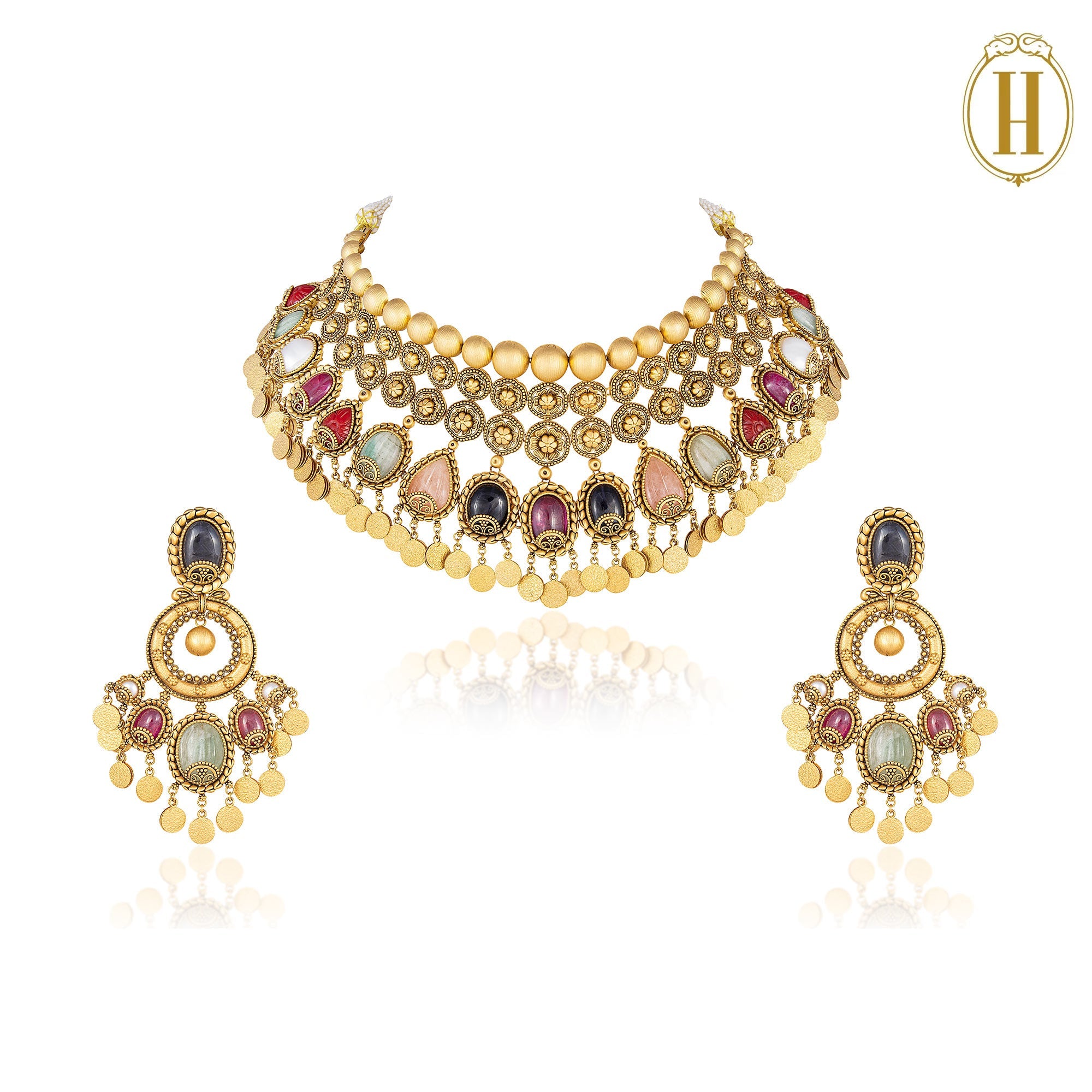 Spring-Summer-2025-Navratna-Gold-Necklace-Set-3