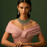 Emerald & Diamond Harmony Necklace