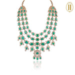 The-Vintage-Voyage-Cascading-Emeralds-Statement-Necklace-3