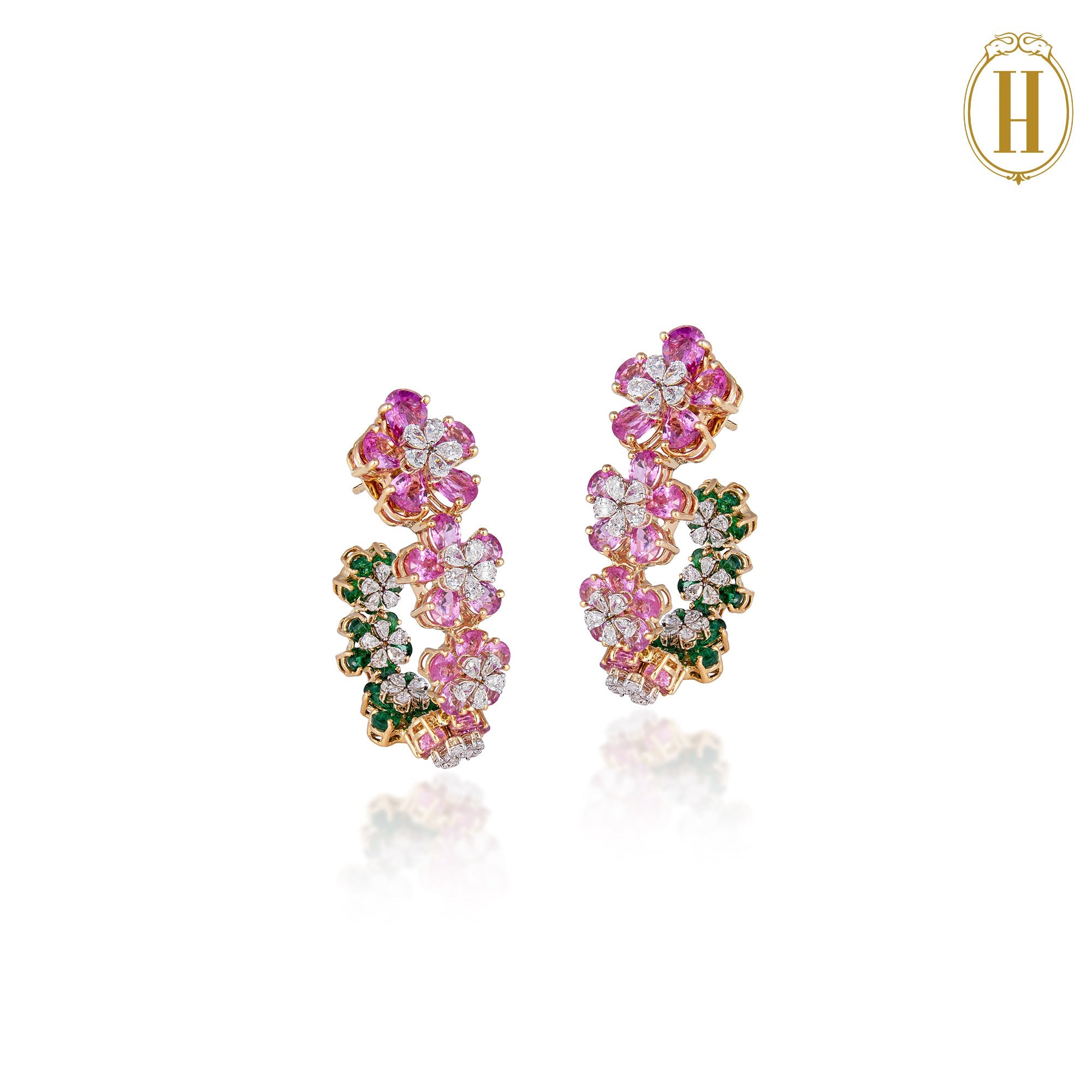 Spring-Summer-2025-Pink-Sapphires-and-Emerald-Florets-Choker-4