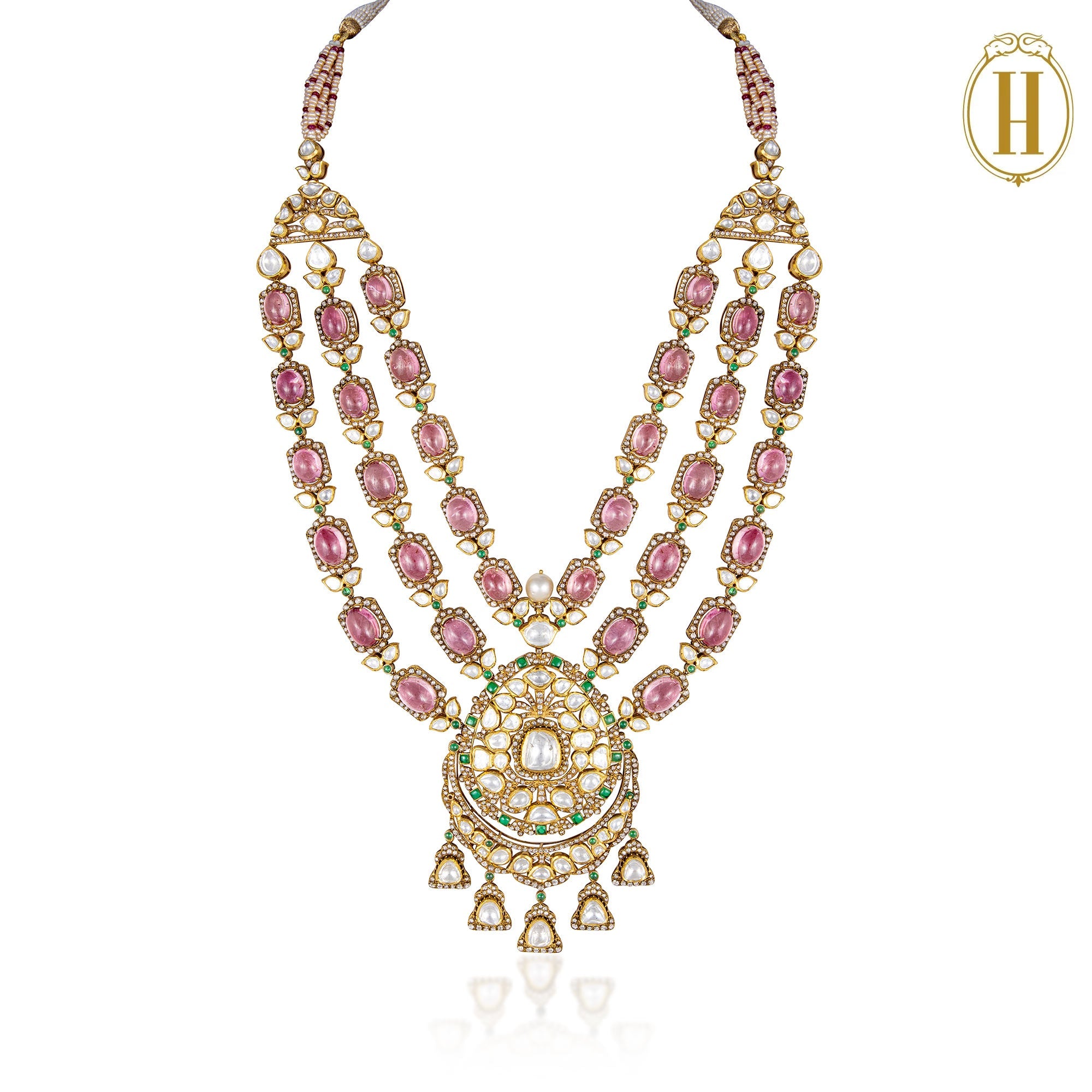 Spring-Summer-2025-Cascading-Tourmaline-Polki-Necklace-Set-3