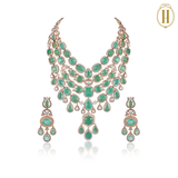 Fiona-Spring-Summer-'24-Fiona-Emerald-Layered-Heritage-Statement-Necklace-3