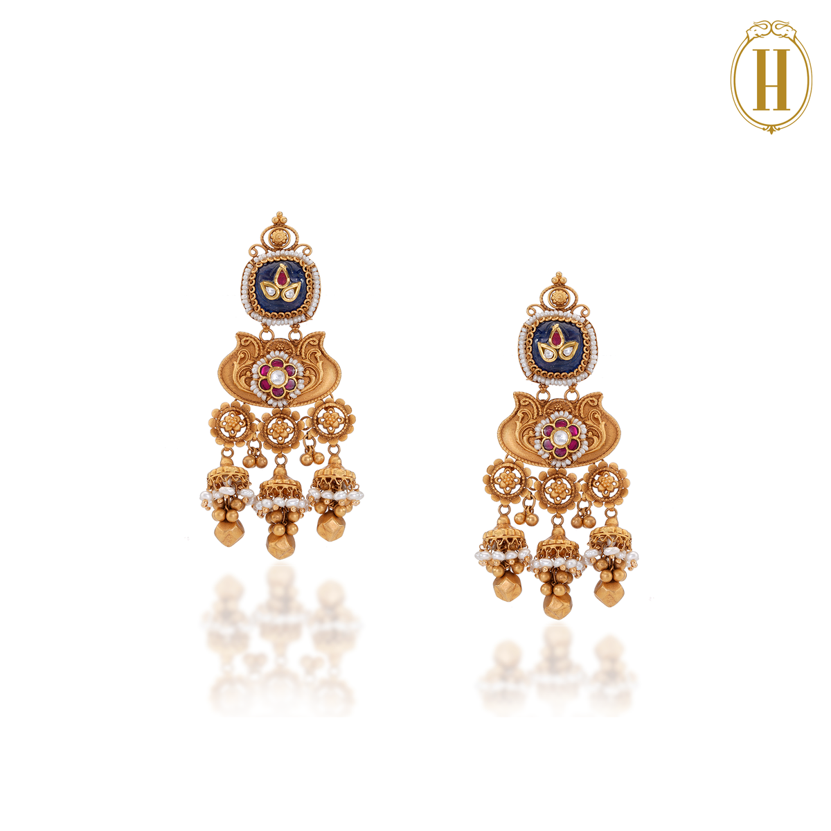 Anayat Rind Anayat Coral and Gold Set