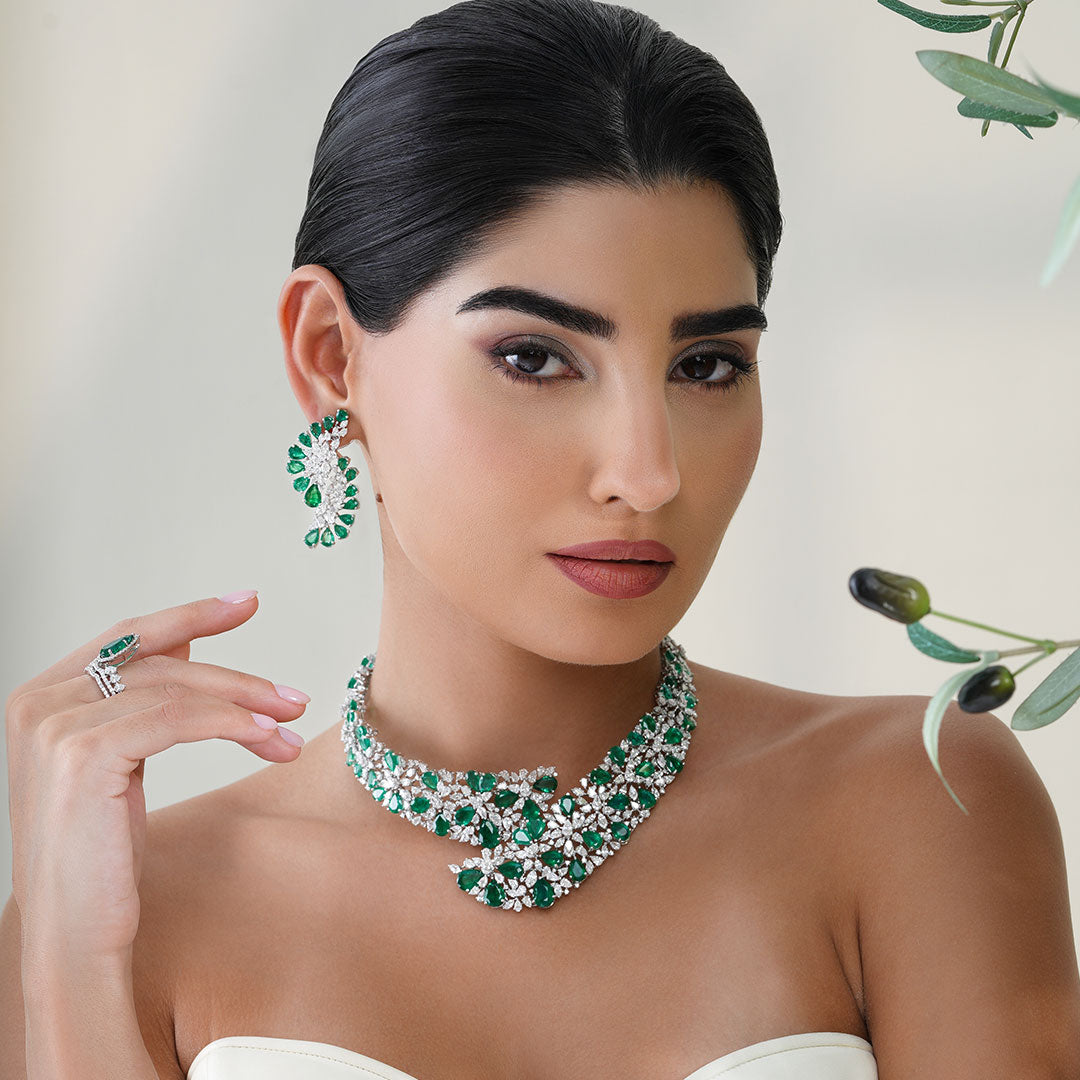 LUMINARA-Luminara-Emerald-and-Diamond-Necklace-1