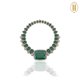 Legacy Emeralds and Uncut Diamonds Necklace