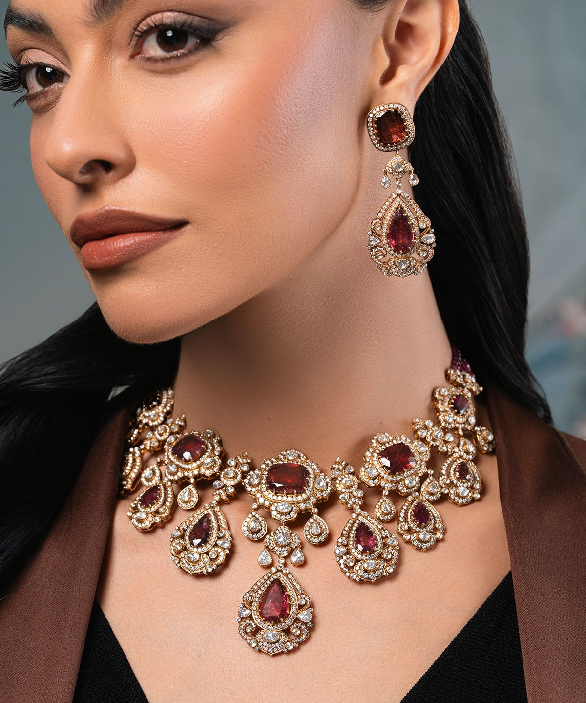 Spring-Edit-2026-Tourmaline-Polki-Royale-Necklace-Set-2