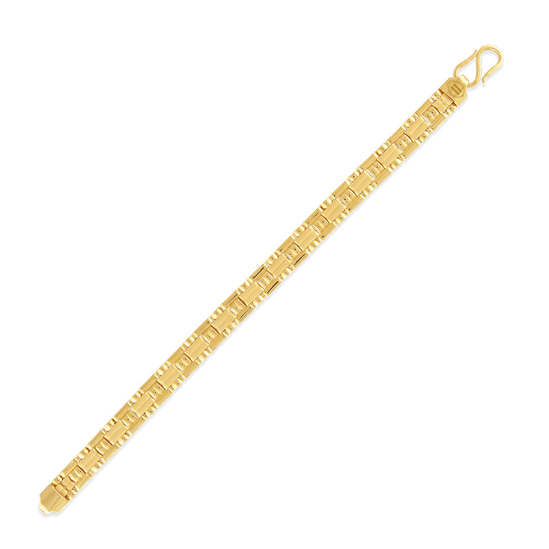 Hazoorilal Kaiser Gold Tetris Bracelet