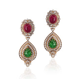 Multi-hued Tourmalines Facet Neclace Set