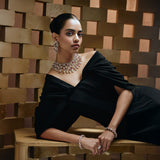 Tourmaline & Diamond Facet Necklace Set