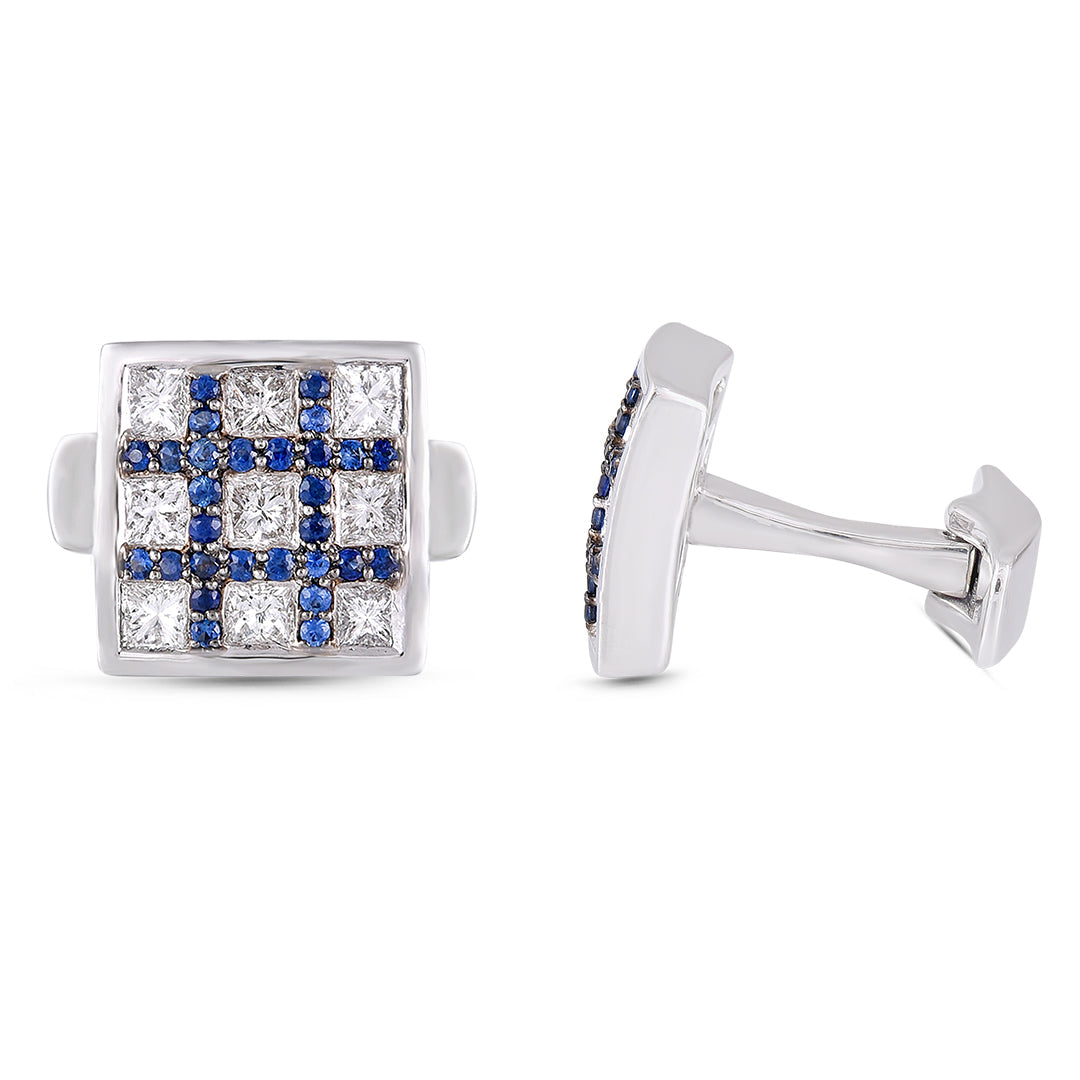 Kaiser-Kaiser-Diamond-and-Blue-Sapphire-Cufflinks-2