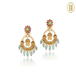 Spring-Summer-2025-Statement-Gold-Satlada-Set-with-Emerald-Drops-4