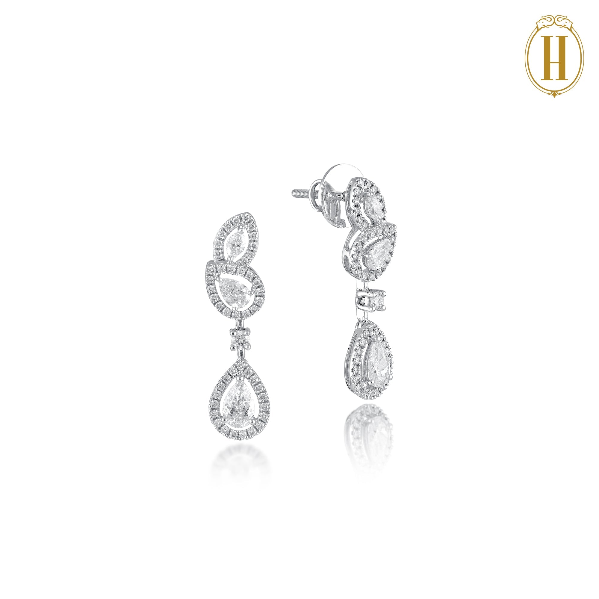 diamond drop earrings for women