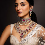 Legacy-Collection-Legacy-Bridal-Ruby-Polki-Choker-Set-with-Pearl-Drops-1