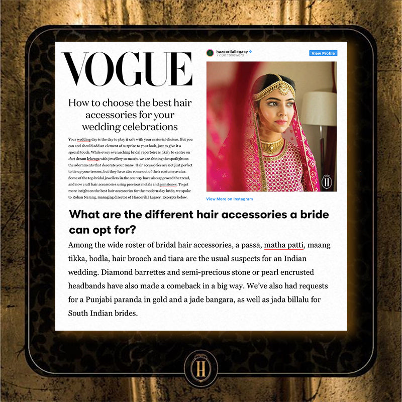media & press vogue how to choose the best hair accessories for your wedding celebrations