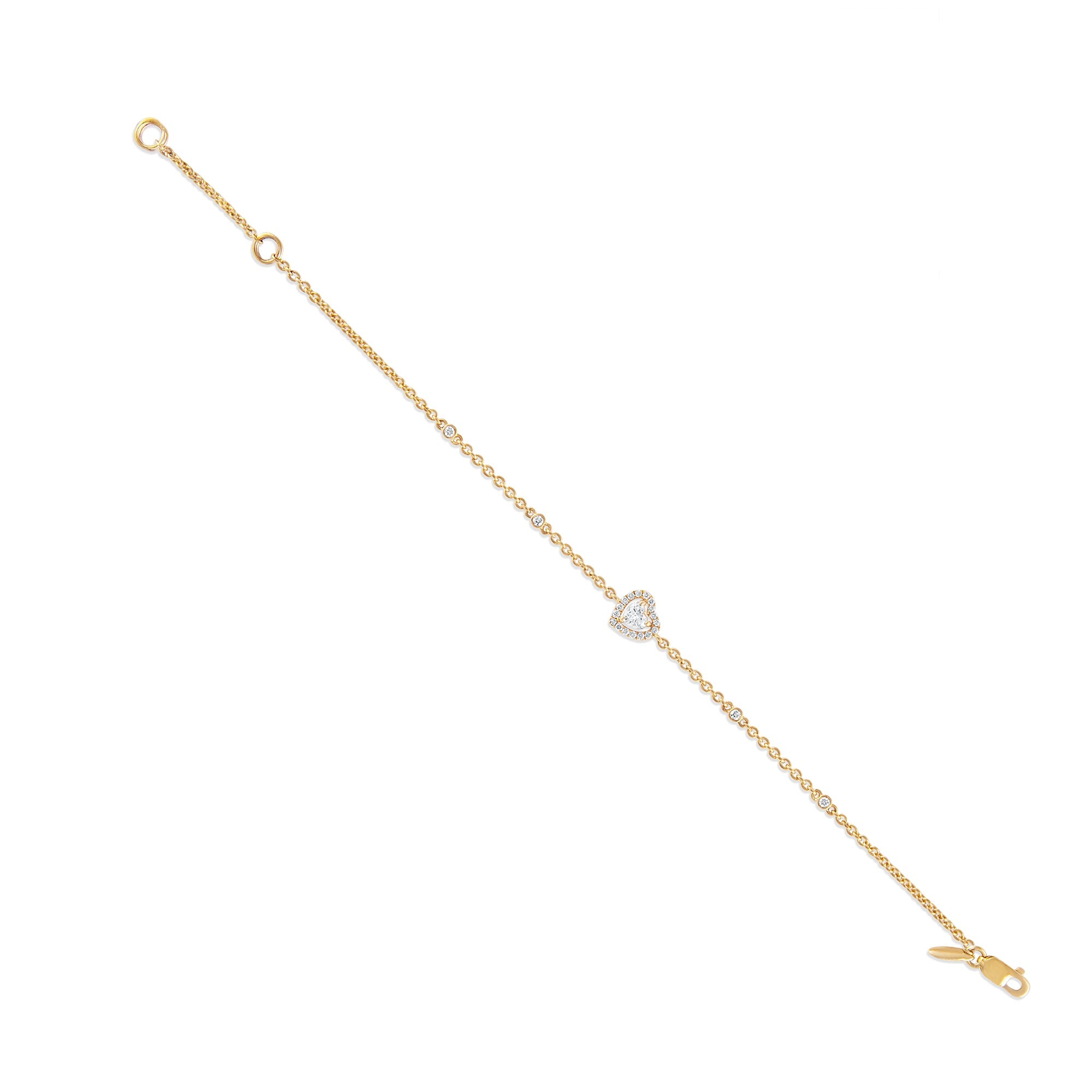 Zoori Diamond Heart Bracelet
